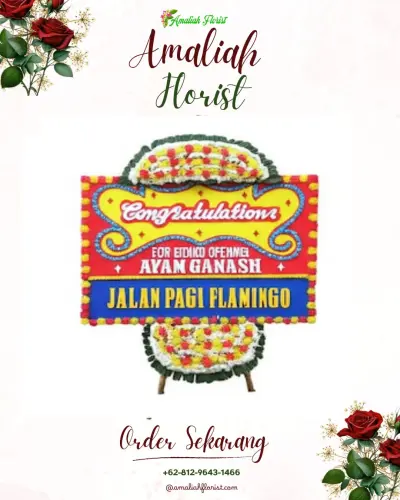 Bunga Papan Congratulation di Jurang